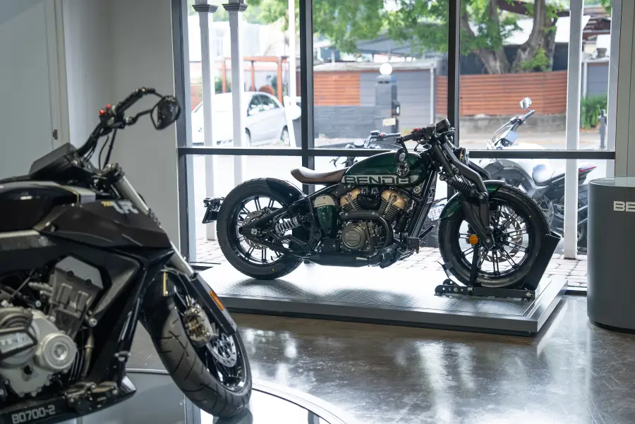A bobber on its plinth in the front window